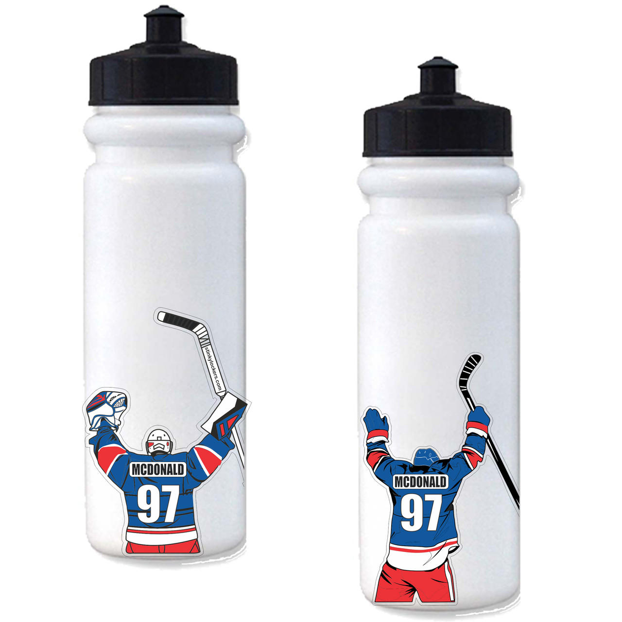 Personalized Hockey Sticker for your Water Bottle | Cell Phone | Laptop | Thermal Mug & More Questions & Answers