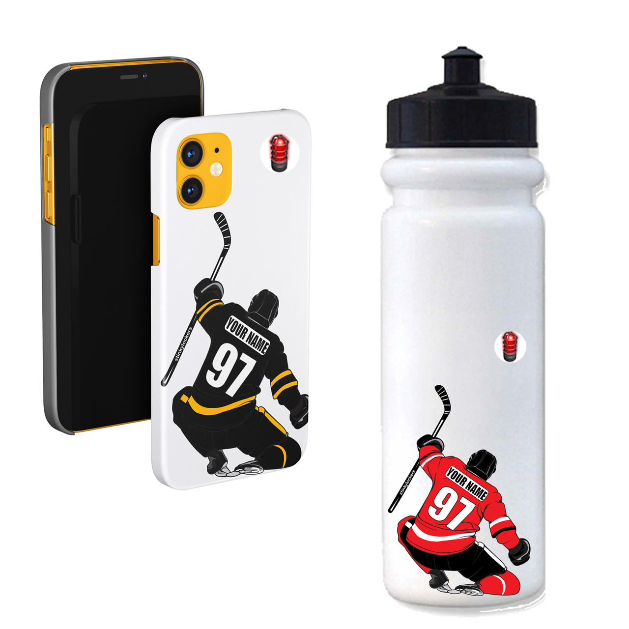 Hockey Celly Slide Sticker for your Water Bottle | Cell Phone | Laptop | Thermal Mug & More Questions & Answers