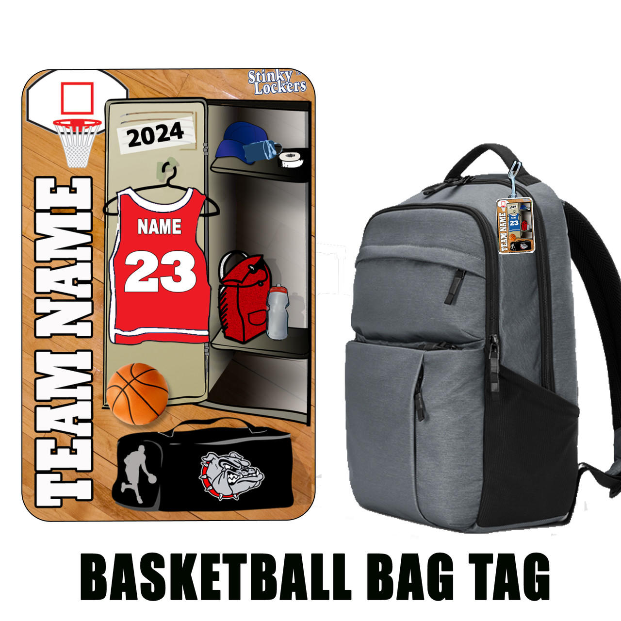 Personalized Basketball Luggage Tag with Loop Questions & Answers