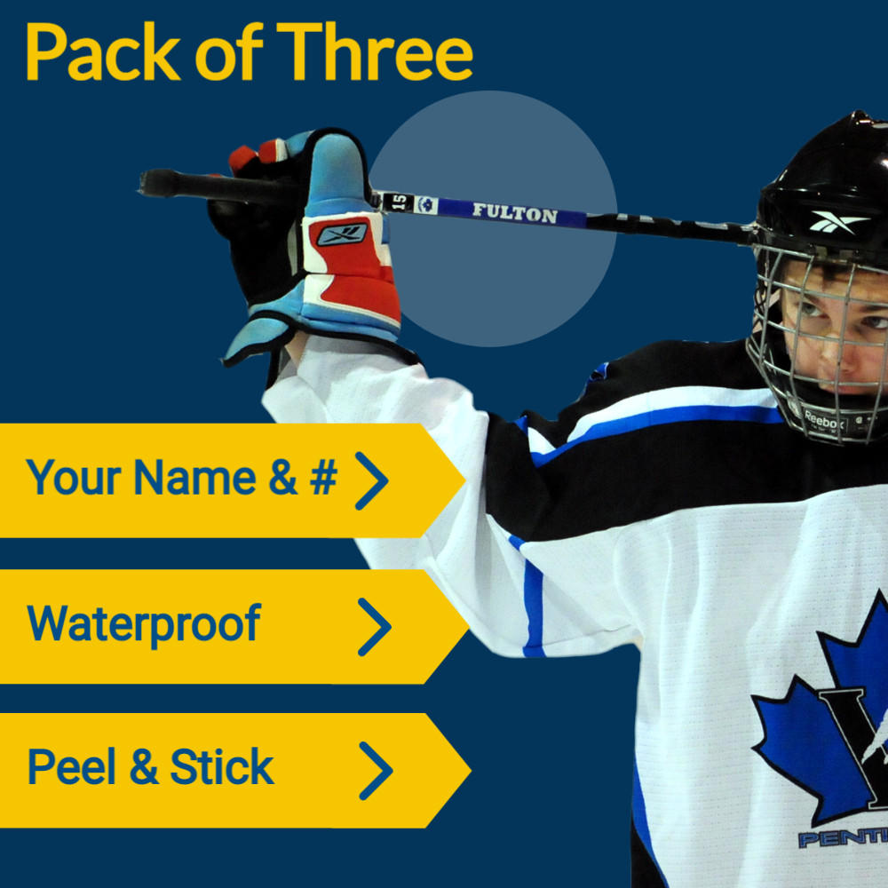 Personalized Hockey Stick Stickers-3 Pack Questions & Answers
