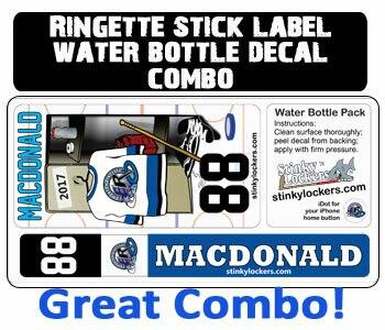 Ringette Stick Label & Water Bottle Decal Combo Questions & Answers
