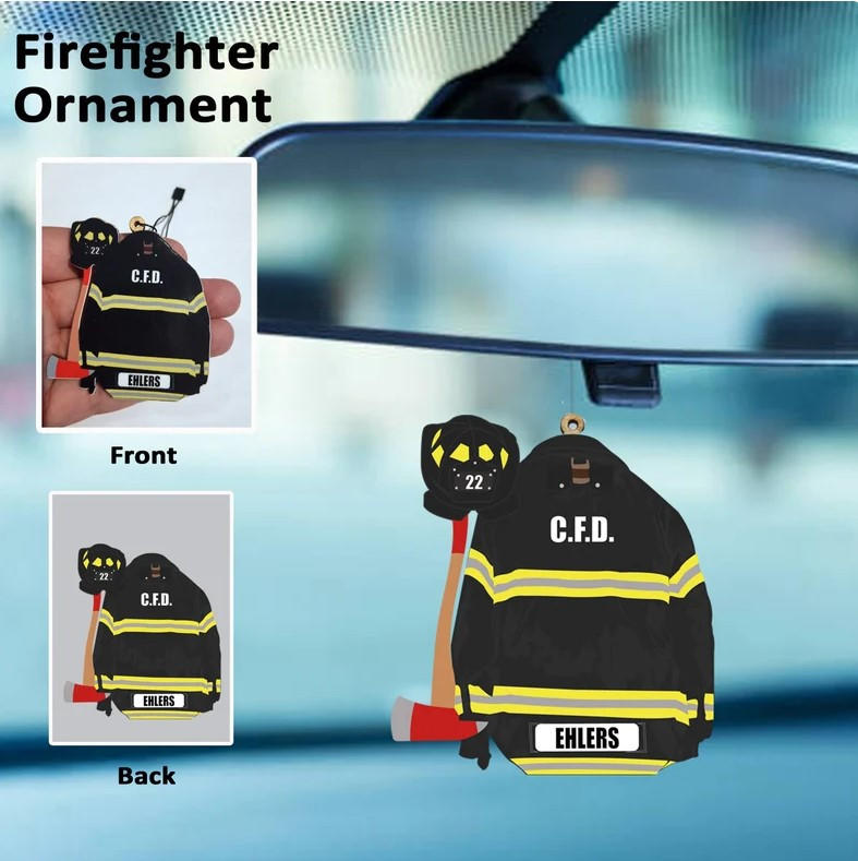 Personalized Firefighter Ornament for your Hero | Ornament with Your Station Number | Department | Last Name or Nickname Questions & Answers