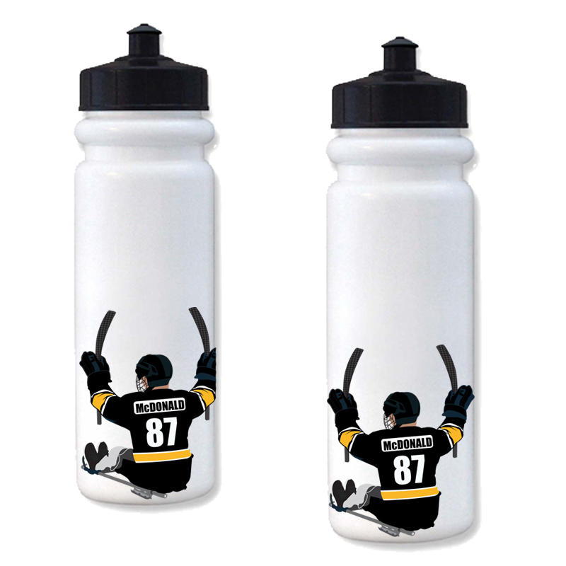 Personalized Sledge | Sled Hockey Water Bottle Sticker Questions & Answers