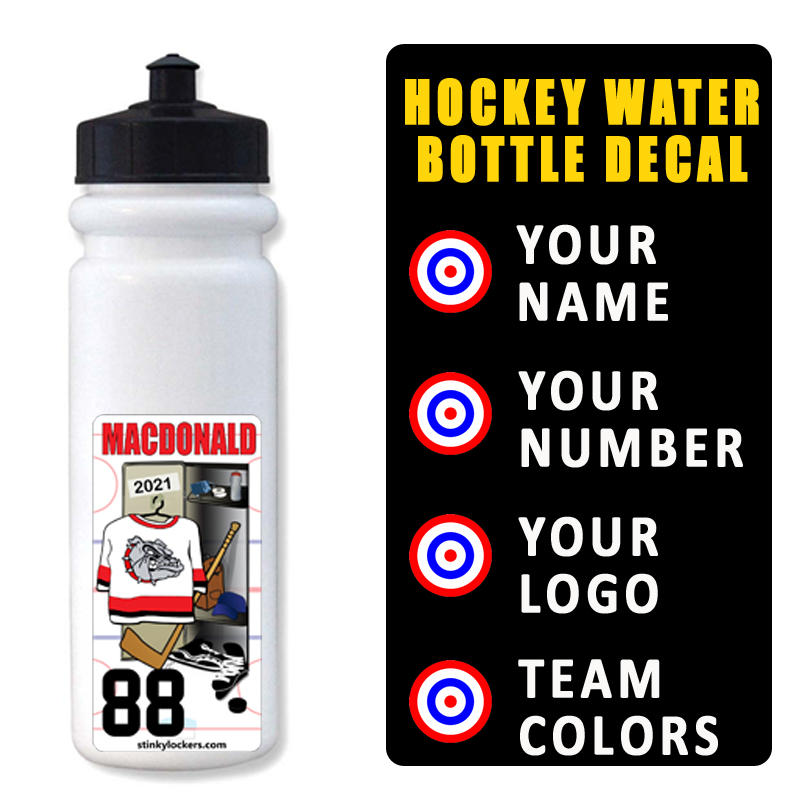 Hockey Water Bottle Decal Questions & Answers