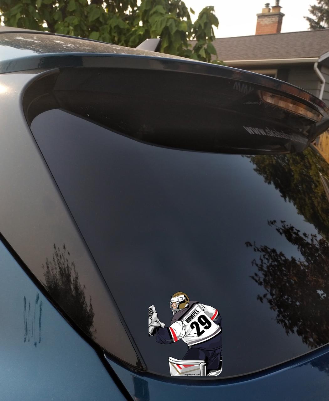 Personalized Hockey Goalie Window Sticker Questions & Answers