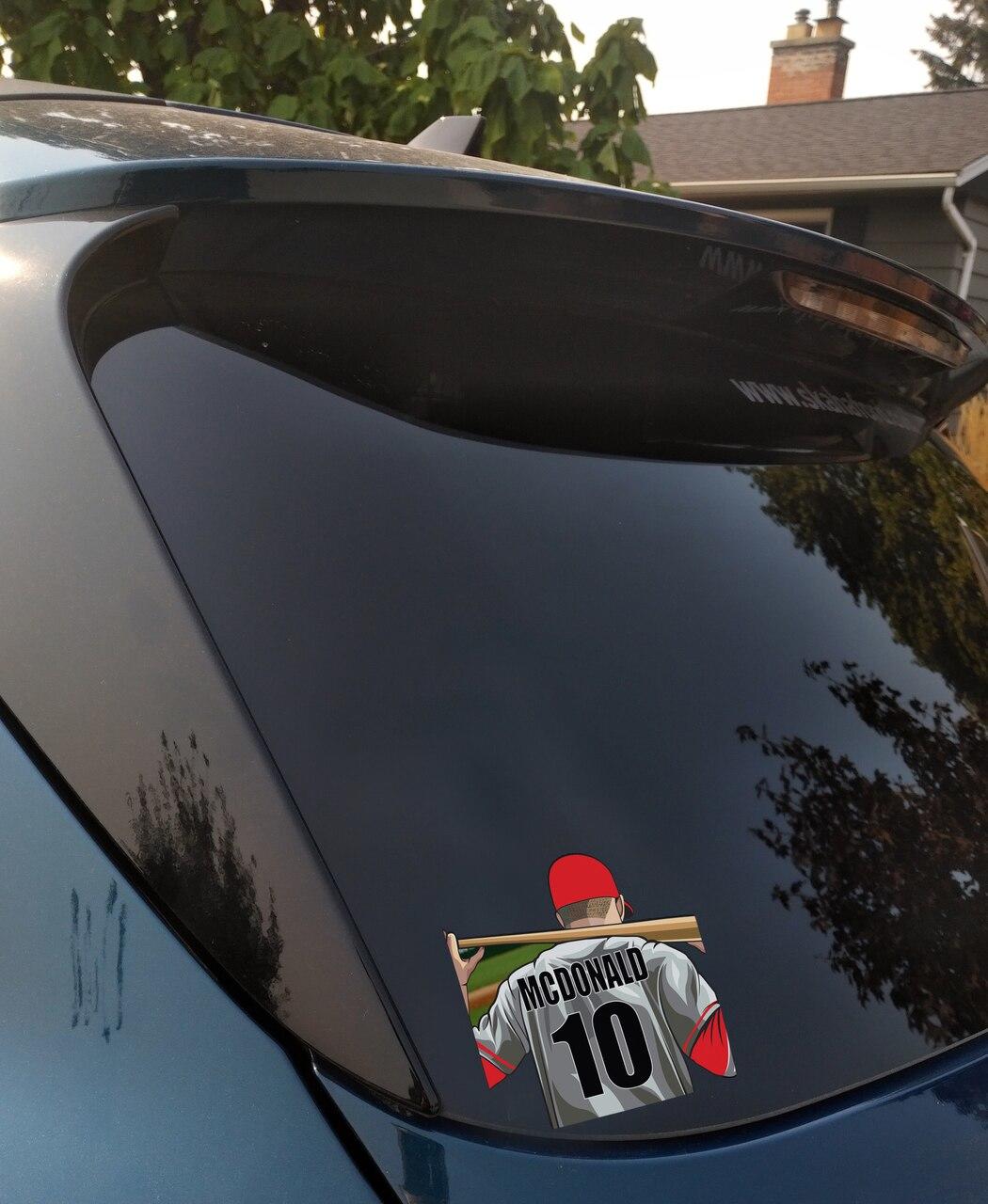 Personalized Baseball Window Sticker Questions & Answers