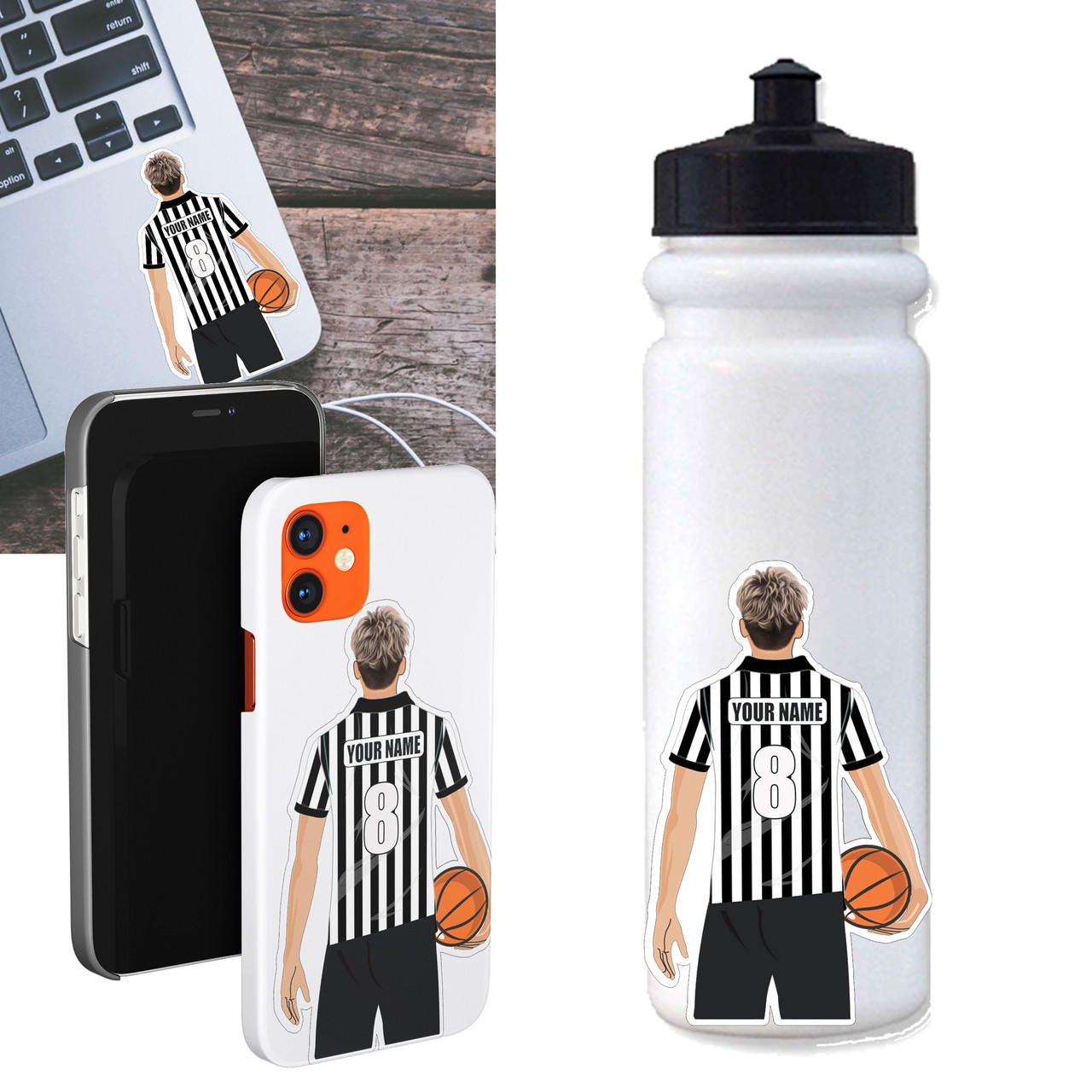 Personalized Basketball Referee Sticker Questions & Answers