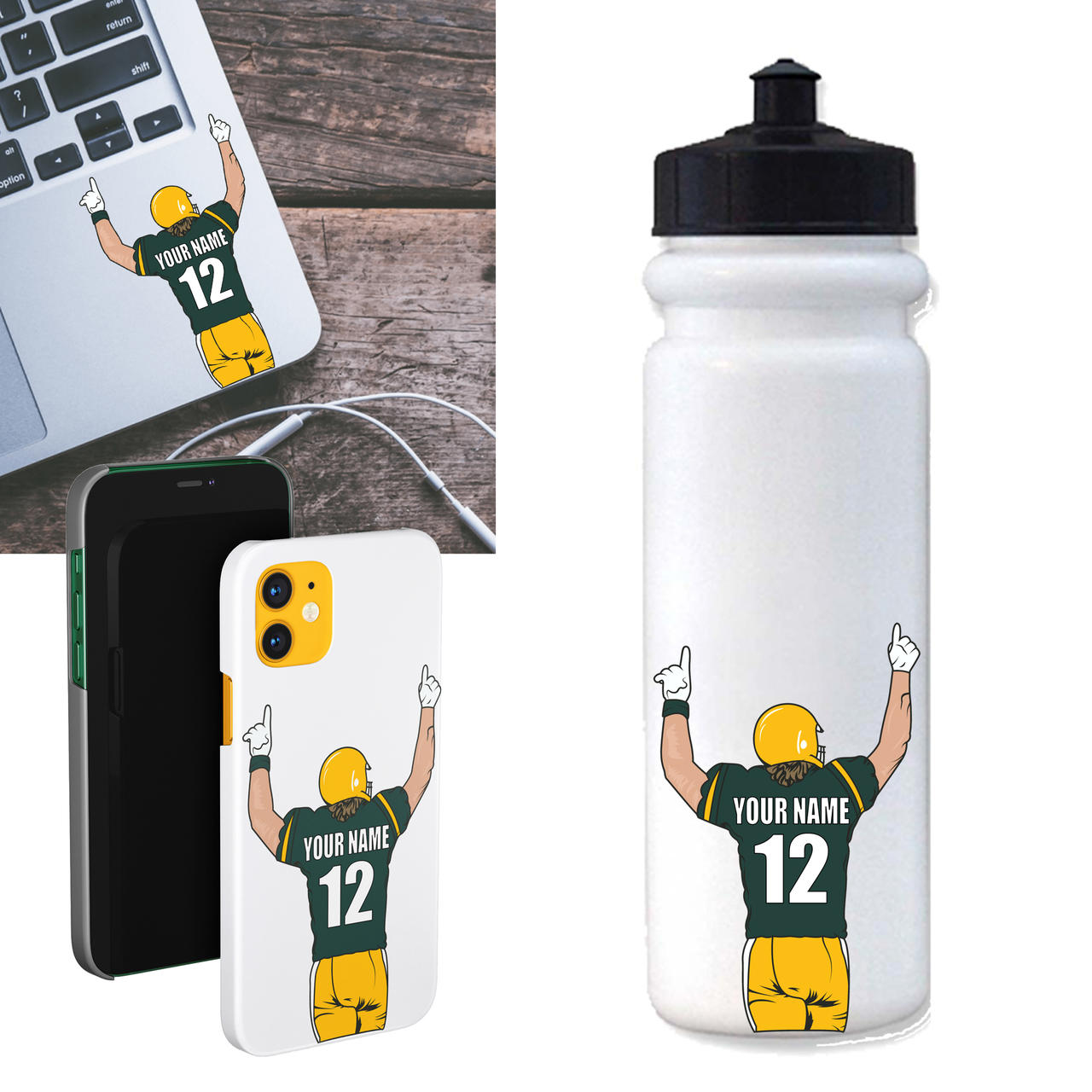 Personalized Football Stickers-3 Pack Questions & Answers