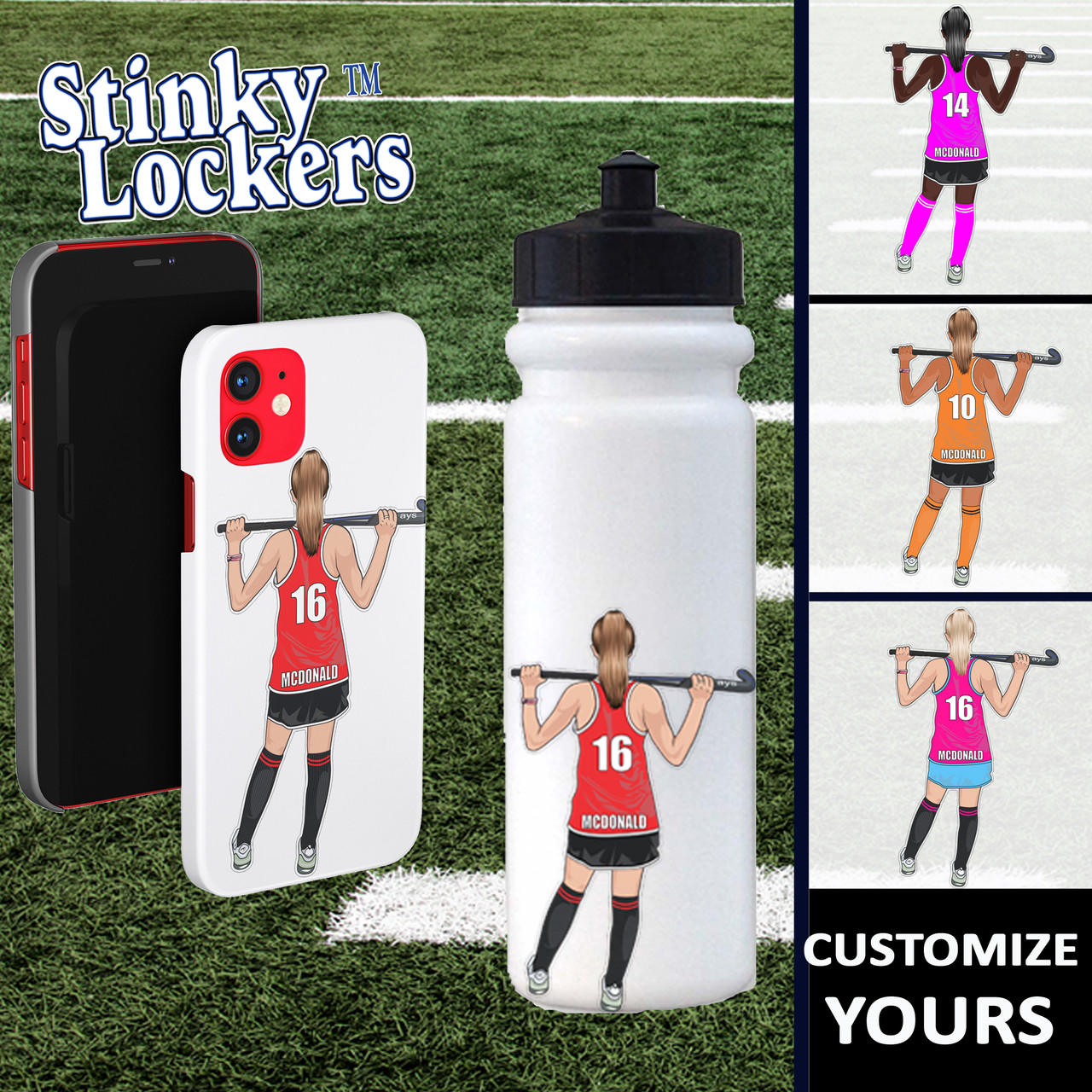 Personalized Field Hockey Sticker Questions & Answers
