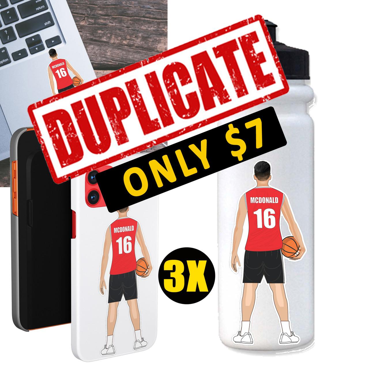 Male Basketball Stickers | 3 Pack - Duplicate 3 Pack Questions & Answers