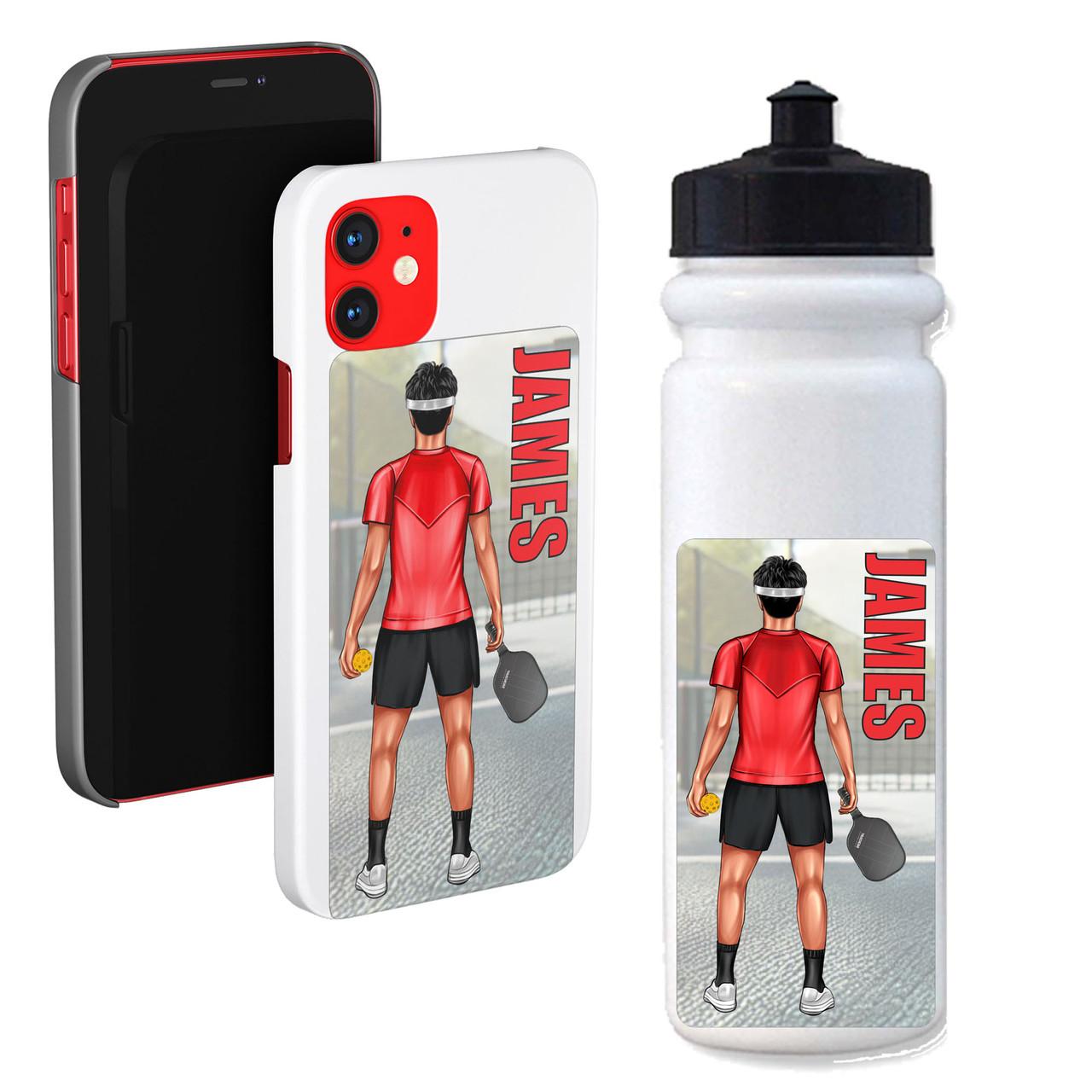 Personalized Male Pickleball Stickers | Water Bottle | Cell Phone | Laptop Questions & Answers