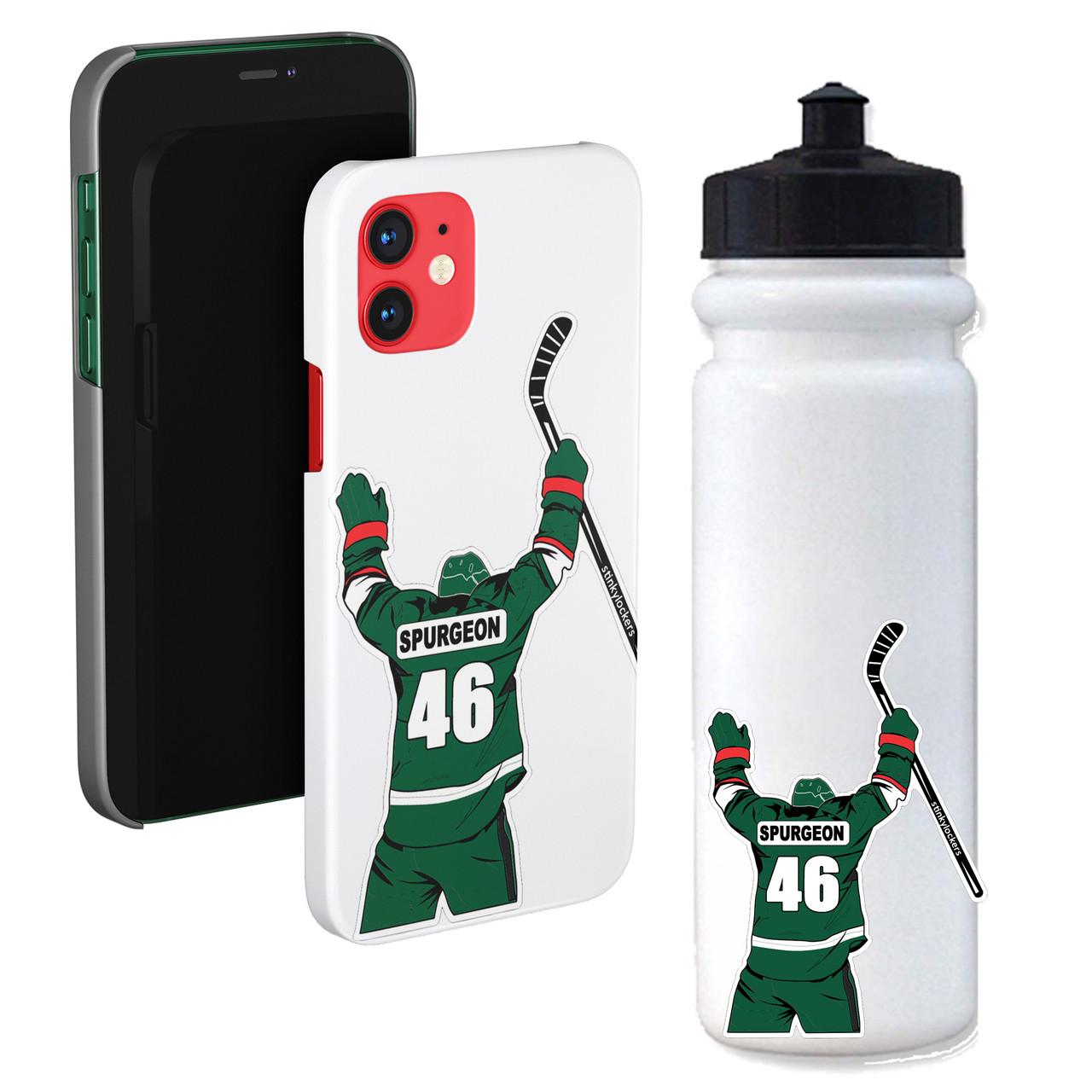 Minnesota 46 Spurgeon Waterproof Hockey Stickers 3 Pack Questions & Answers